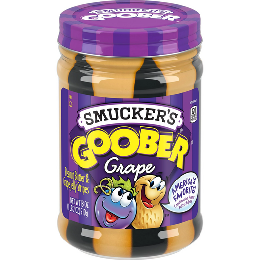 Smucker's Goober Peanut Butter and Grape Jelly Stripes