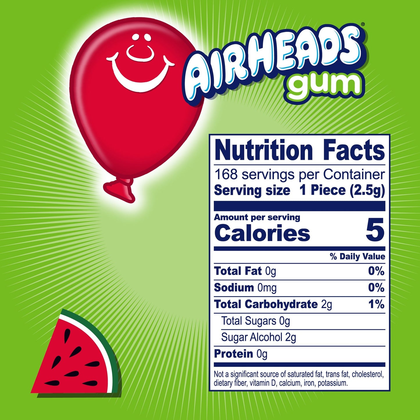 Airheads Gum Watermelon (Sugar Free)