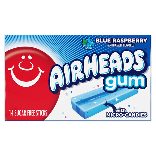 Airheads Gum Blue Raspberry (Sugar Free)