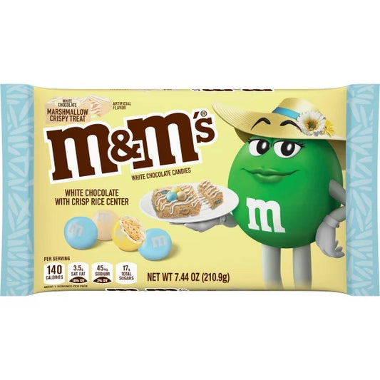 M&M's White Chocolate Marshmallow Crispy Treat