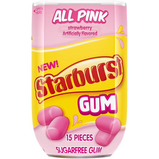Starburst All Pink Strawberry Sugar Free Gum