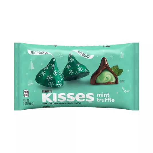 Hershey's Kisses Holiday Dark Chocolates Mint