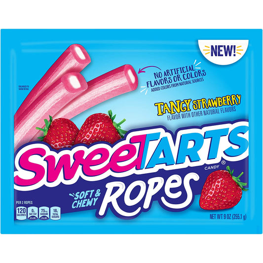 SweetTarts Tangy Strawberry Ropes Candy Bag